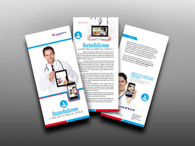 doctor on screen app brochure design